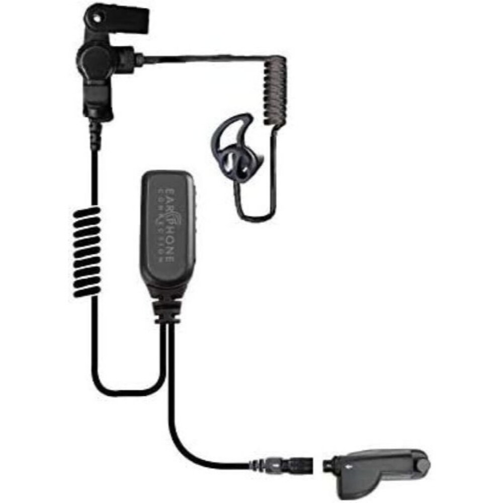 Hawk Lapel Mic w/ Quick Release Adapter for Motorola XPR Radio - Black Tube